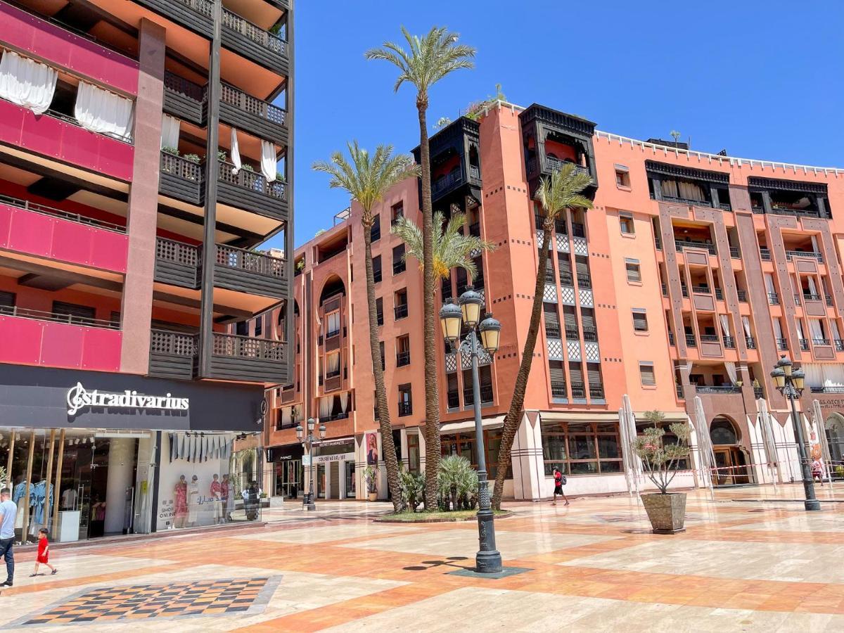 Appartement Haut Standing Gueliz Plaza Avec Vue Marrakesh Eksteriør billede