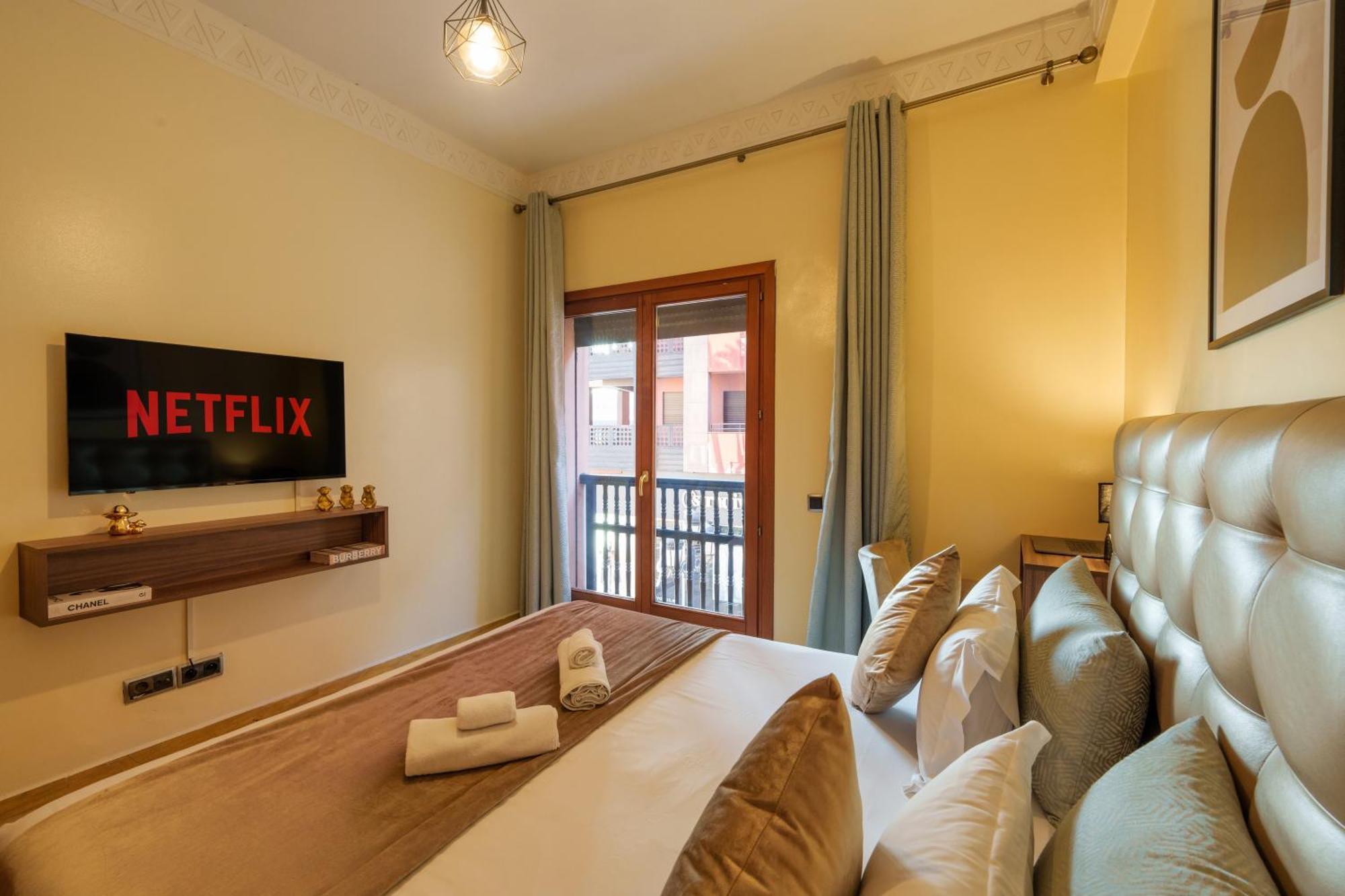 Appartement Haut Standing Gueliz Plaza Avec Vue Marrakesh Eksteriør billede