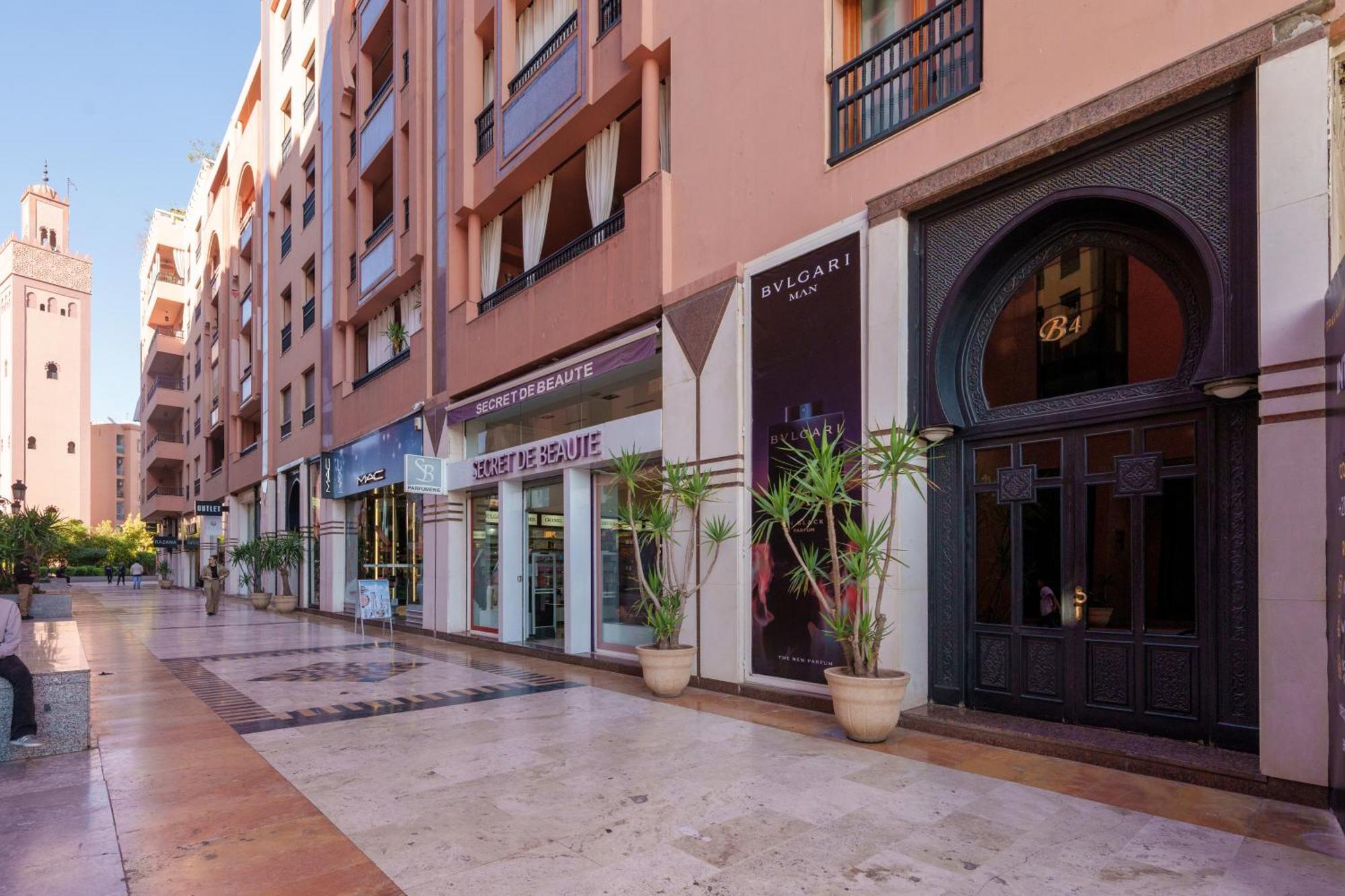 Appartement Haut Standing Gueliz Plaza Avec Vue Marrakesh Eksteriør billede
